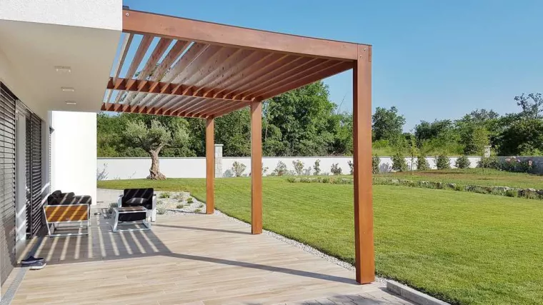 Quel est le matériau le plus adapté et étanche pour la création d'une pergola sur une terrasse de maison ?, Ajaccio, Tecni Glace